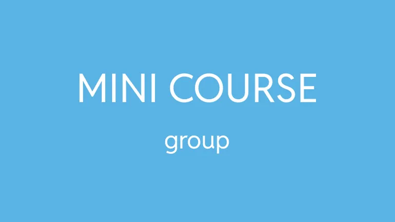 Mini course group 3 classes / 5 people